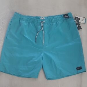 Rip Curl Laydays Board Shorts Mens XXL 17" Swim Trunks Teal Blue Coastal Beach